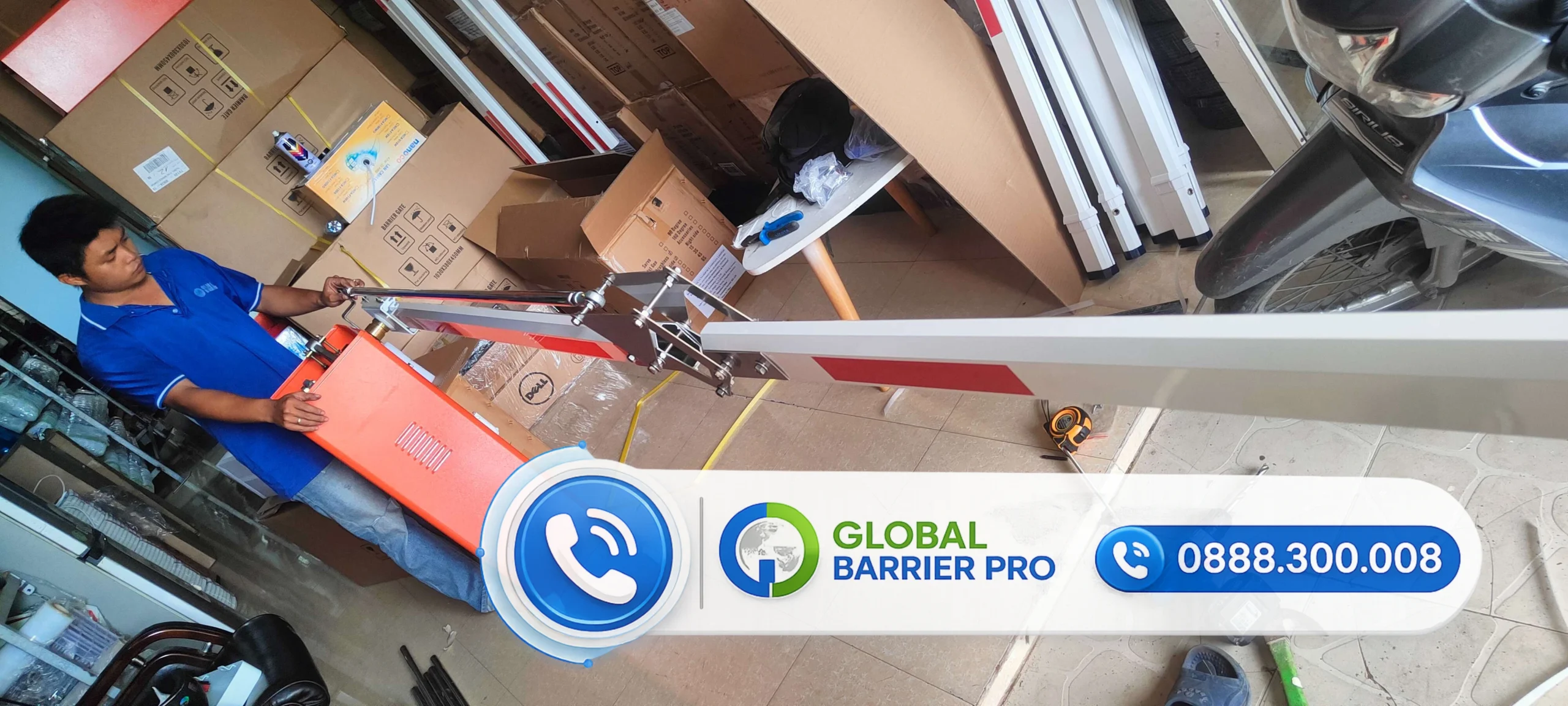 Công trình lắp đặt barrier Wonsun tốc độ cao tại trạm thu phí nội bộ - hình công trình 1