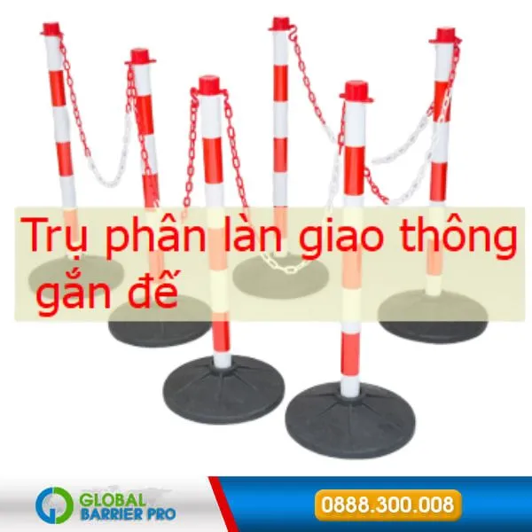 Dải phân cách gờ cao su trụ nhựa cao 75cm Dải phân cách gờ cao su trụ nhựa cao 75cm