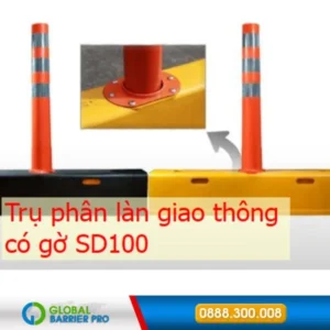 Trụ phân làn giao thông có gờ cao 75cm x 80cm