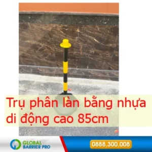 Trụ phân làn bằng nhựa di động cao 85cm