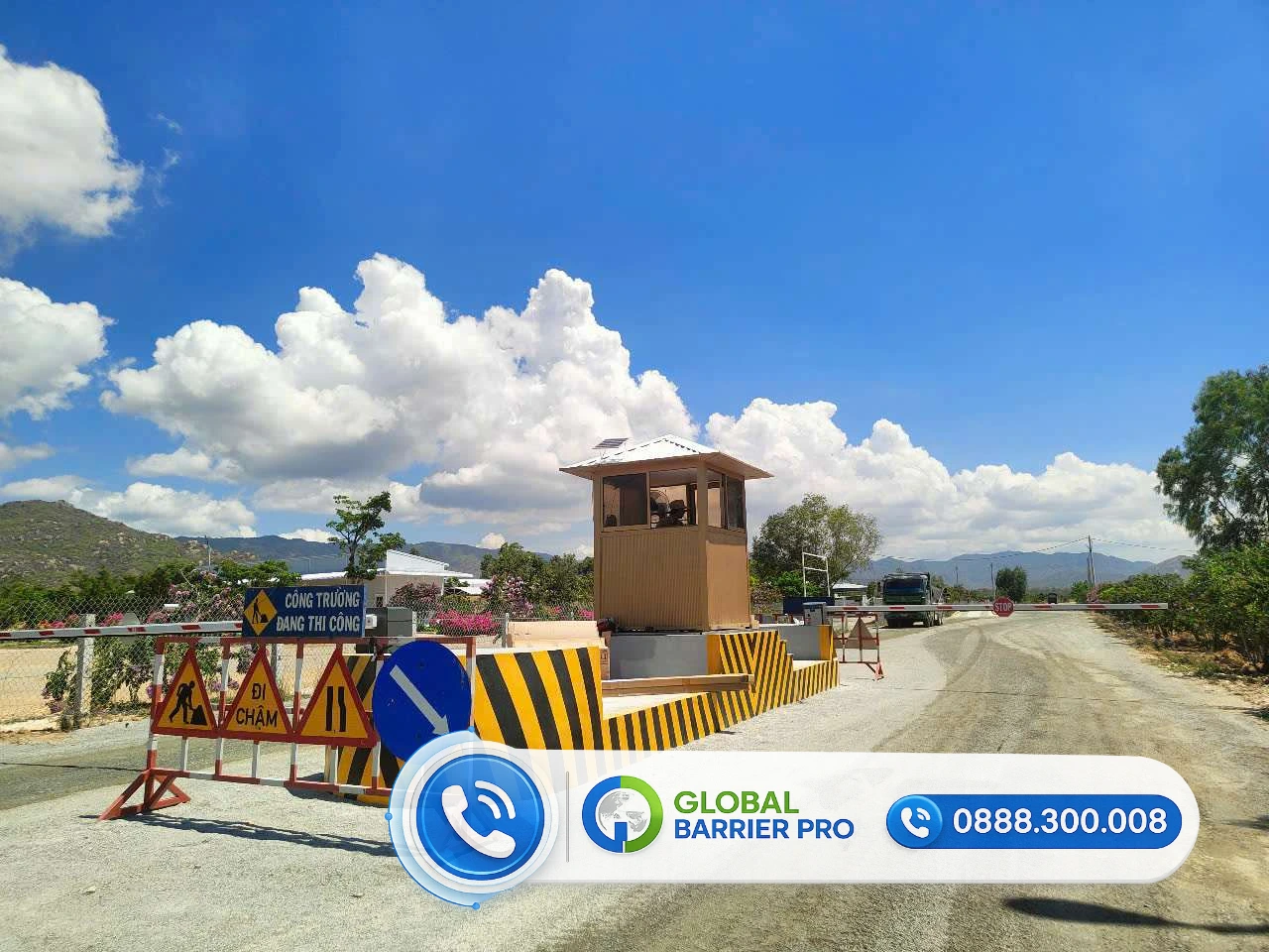 Công trình lắp đặt 2 trụ barie Bisen tại Công An Tây Ninh - hình công trình 2 Công trình lắp đặt 2 trụ barie Bisen tại Công An Tây Ninh - hình công trình 2