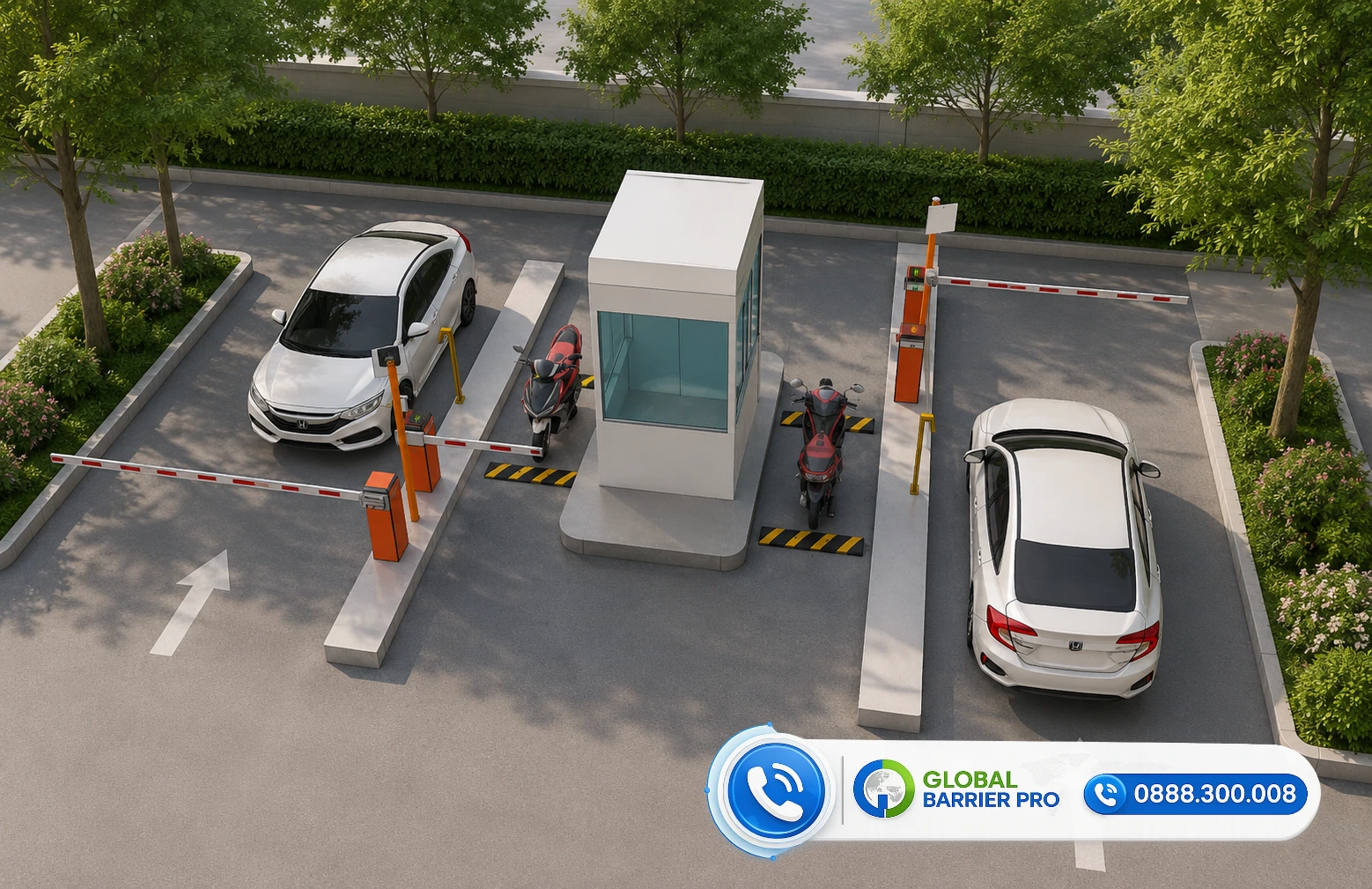 Dự án thực tế: Lắp đặt hệ thống giữ xe tự động GoParking tại TP HCM 8 Hình ảnh thực tế công trình bãi xe sau khi hoàn thiện lắp đặt