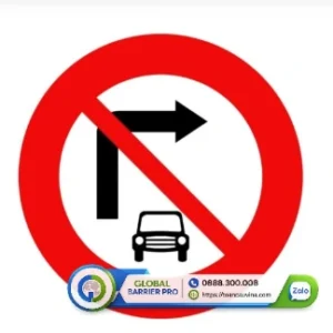 Biển báo cấm ô tô rẽ phải