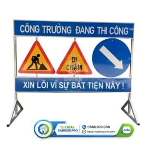 Biển báo công trình đang thi công