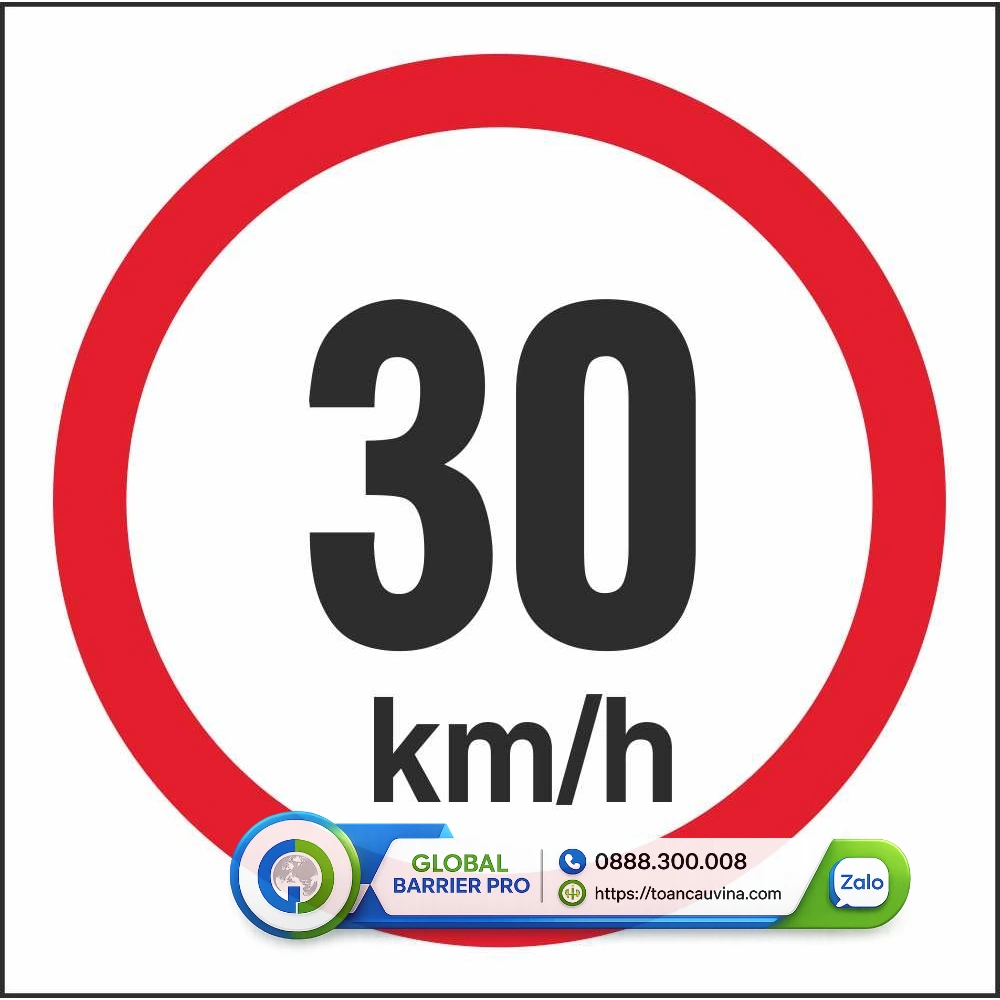 Biển báo giới hạn tốc độ 30km/h Biển báo giới hạn tốc độ 30km/h