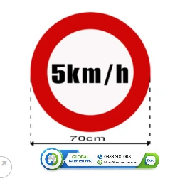 Biển báo giới hạn tốc độ 5km/h Biển báo giới hạn tốc độ 5km/h