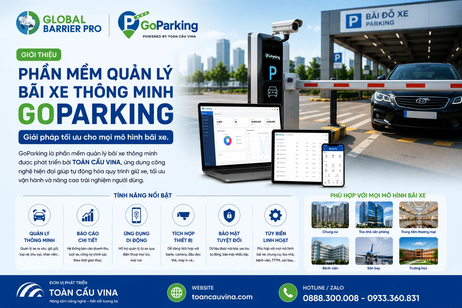 Đánh giá phần mềm quản lý bãi gửi xe thông minh GoParking từ A-Z 5 giao diện phần mềm quản lý bãi gửi xe thông minh GoParking