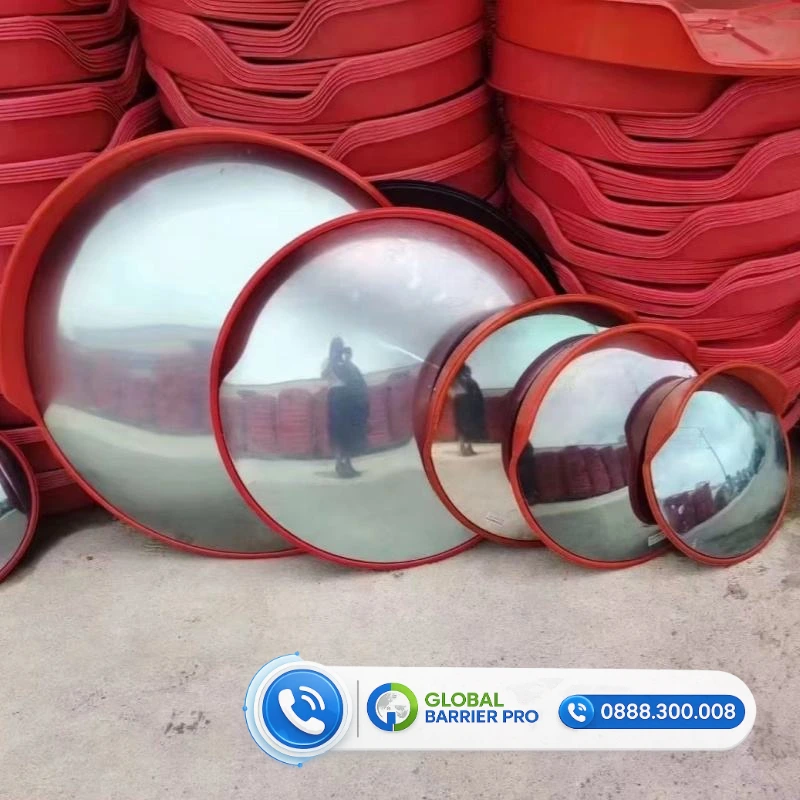 Gương cầu lồi nhựa Phi 1000 (1m) ngoài trời cho cổng, đường lộ 2 Gương cầu lồi nhựa Phi 1000 (1m) ngoài trời cho cổng, đường lộ - hình minh họa 2