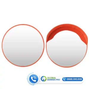Gương cầu lồi Inox Phi 80cm ngoài trời cho bãi xe, góc khuất - hình minh họa 1