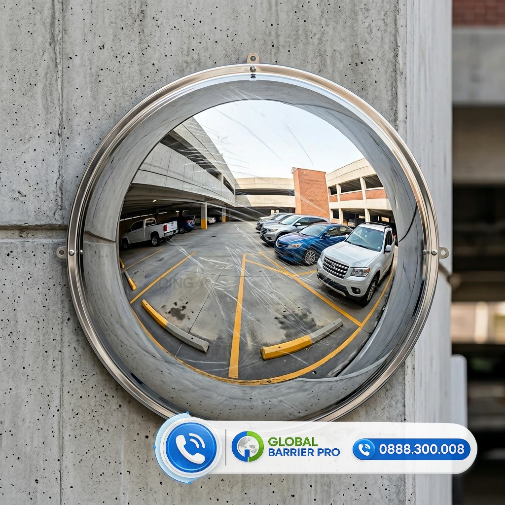 Gương cầu lồi Inox 304 Phi 100cm (1m) ngoài trời giao hàng toàn quốc 2 Gương cầu lồi Inox 304 Phi 100cm (1m) ngoài trời giao hàng toàn quốc - hình minh họa 2