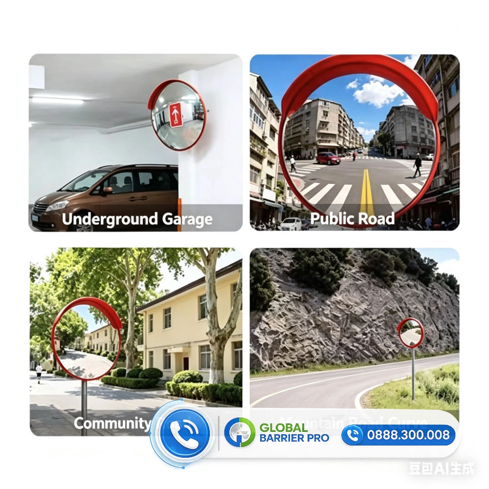 Gương bán cầu 360 độ Phi 80cm ốp trần cho siêu thị, cửa hàng 2 Gương bán cầu 360 độ Phi 80cm ốp trần cho siêu thị, cửa hàng - hình minh họa 2