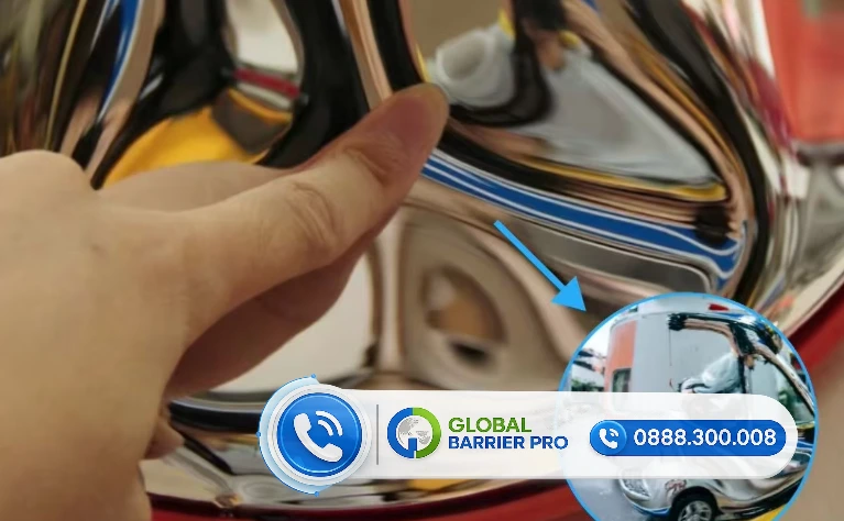 Gương cầu lồi ốp trần quả cam Phi 60cm (Gương bán cầu 1/2) 5 Gương cầu lồi ốp trần quả cam Phi 60cm (Gương bán cầu 1/2) - hình minh họa 5