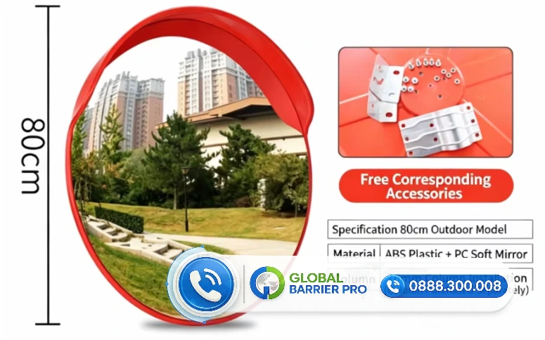 Gương cầu lồi phong thủy Phi 20cm treo trước nhà trừ tà, hóa giải hướng xấu 1 Gương cầu lồi phong thủy Phi 20cm treo trước nhà trừ tà, hóa giải hướng xấu - hình minh họa 1