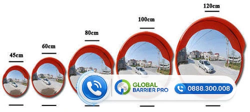 Gương cầu lồi bằng nhựa Phi 45cm chuyên dùng trong nhà 2 Gương cầu lồi bằng nhựa Phi 45cm chuyên dùng trong nhà - hình minh họa 2