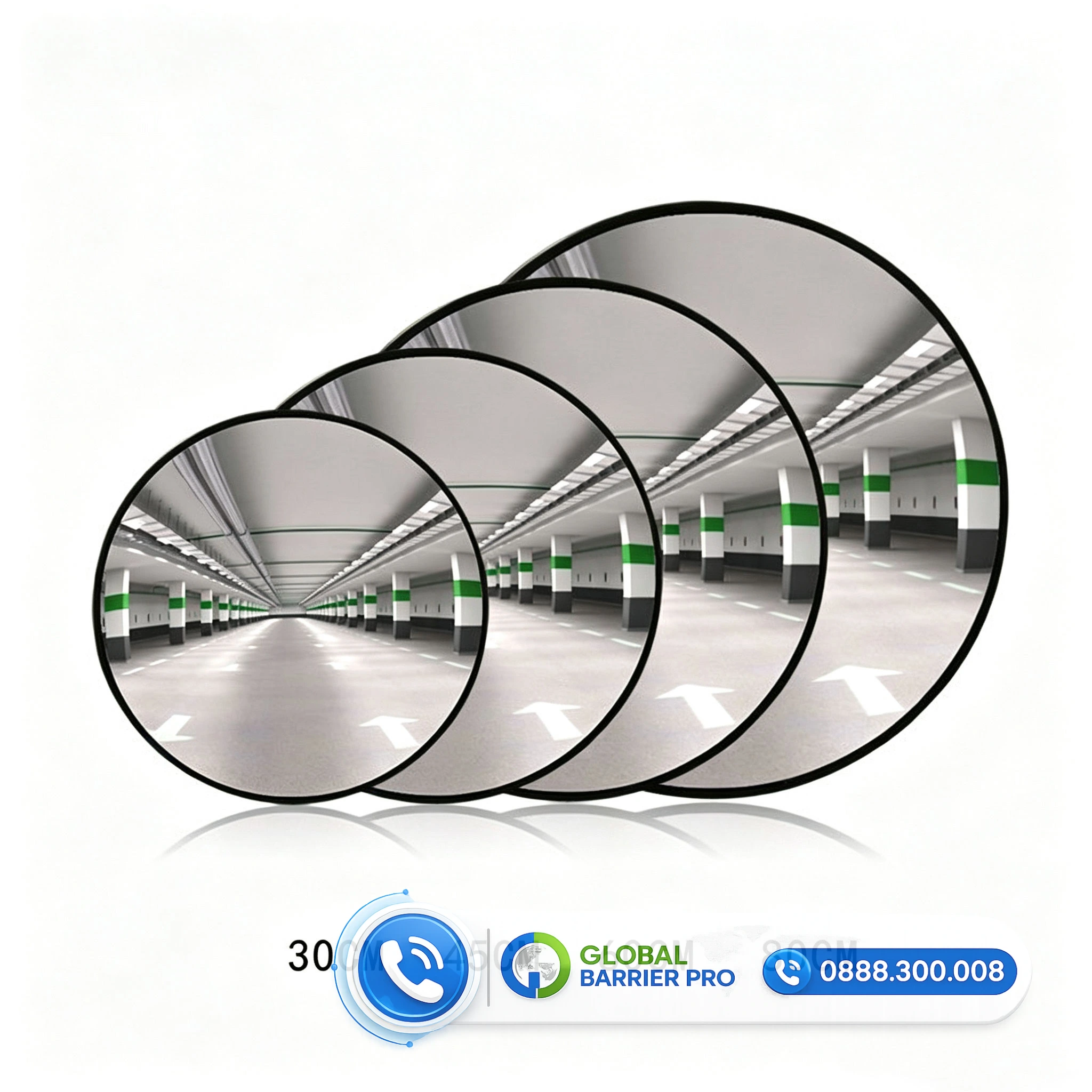 Gương cầu lồi nhựa D500 (50cm) lắp trong nhà giá tốt 2 Gương cầu lồi nhựa D500 (50cm) lắp trong nhà giá tốt - hình minh họa 2