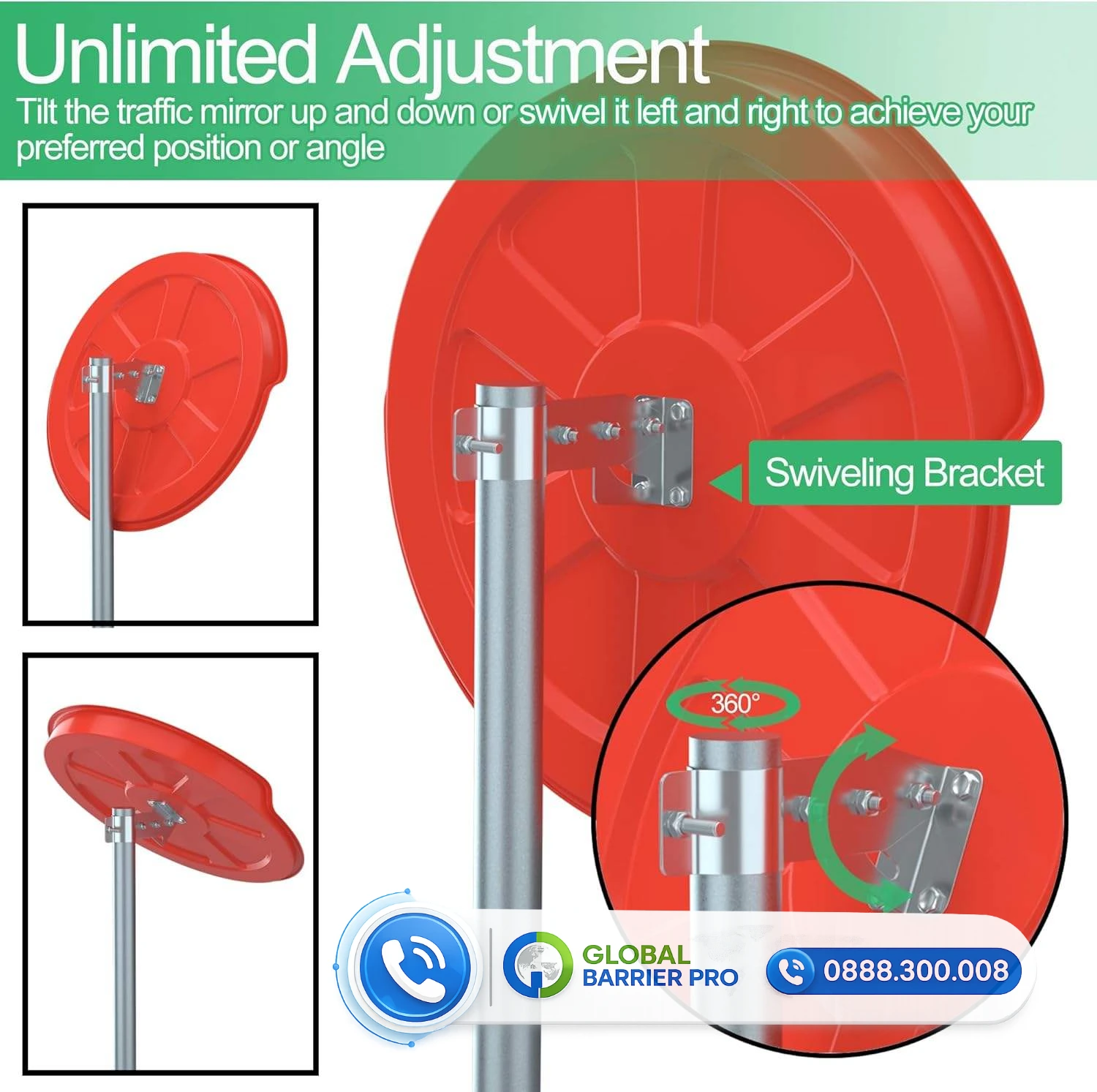 Gương cầu lồi nhựa D500 (50cm) lắp trong nhà giá tốt 4 Gương cầu lồi nhựa D500 (50cm) lắp trong nhà giá tốt - hình minh họa 4