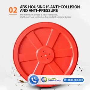 Gương cầu lồi nhựa Phi 600 trong nhà cho bãi xe, tầng hầm - hình minh họa 1