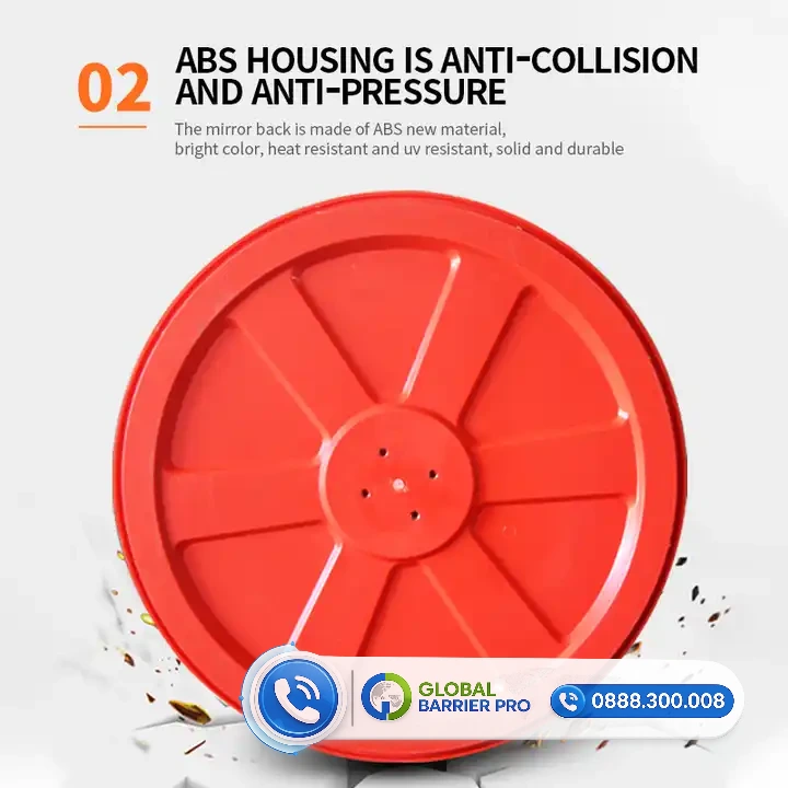 Gương cầu lồi nhựa Phi 600 trong nhà cho bãi xe, tầng hầm 1 Gương cầu lồi nhựa Phi 600 trong nhà cho bãi xe, tầng hầm - hình minh họa 1