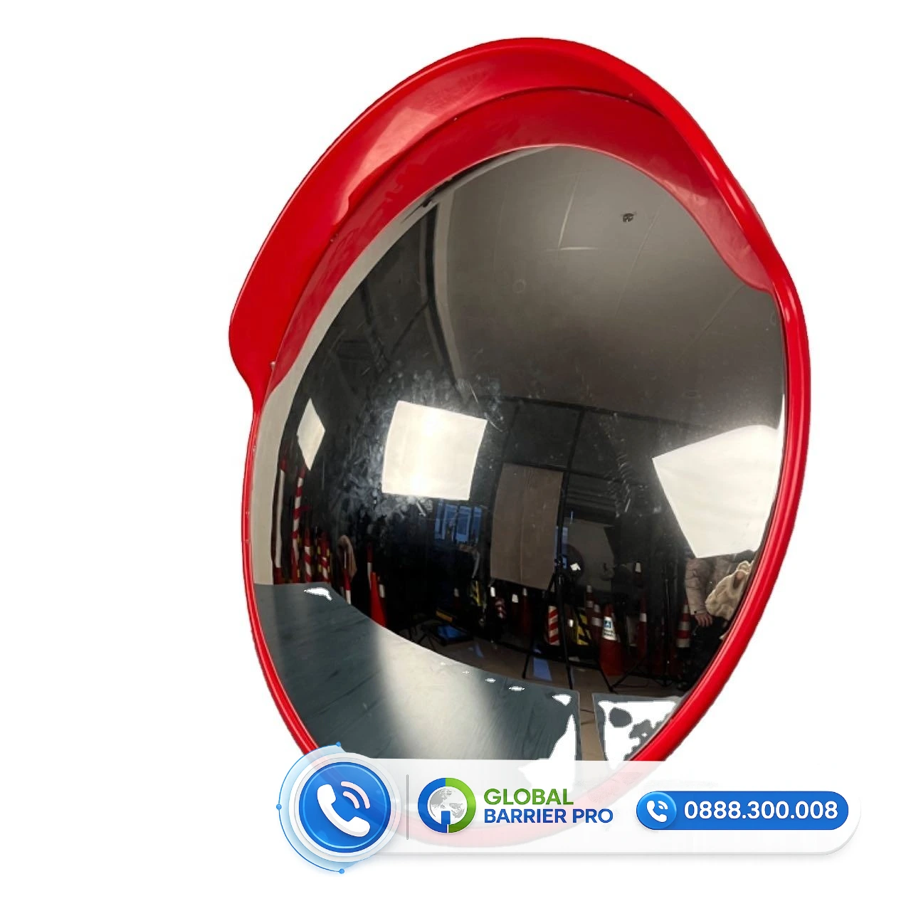 Gương cầu lồi nhựa Phi 600 trong nhà cho bãi xe, tầng hầm 3 Gương cầu lồi nhựa Phi 600 trong nhà cho bãi xe, tầng hầm - hình minh họa 3