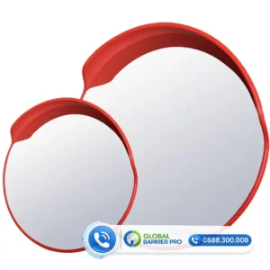 Gương cầu lồi nhựa Phi 60cm ngoài trời có mái che chính hãng - hình minh họa 1