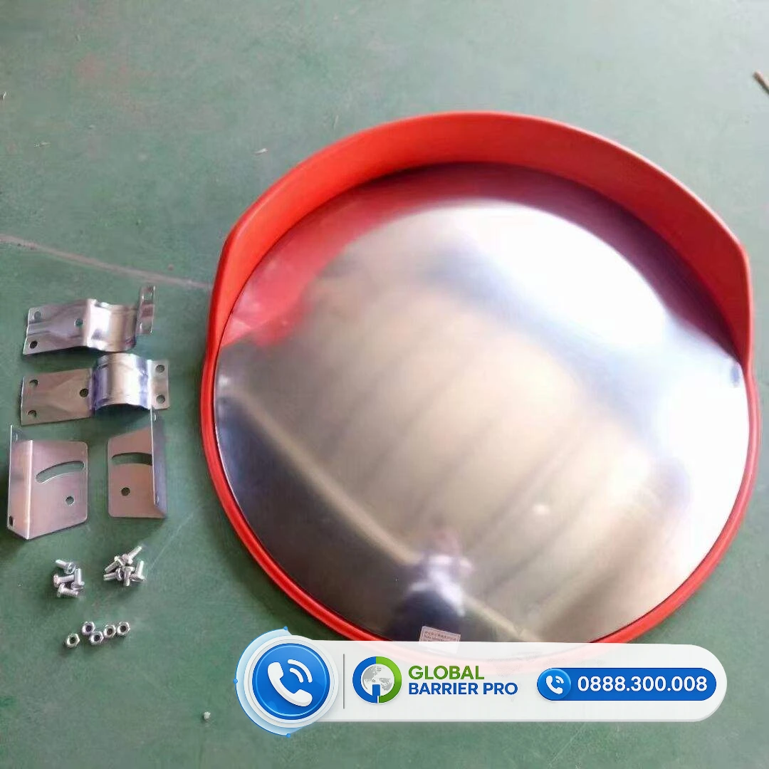 Gương cầu lồi nhựa Phi 60cm ngoài trời có mái che chính hãng 3 Gương cầu lồi nhựa Phi 60cm ngoài trời có mái che chính hãng - hình minh họa 3