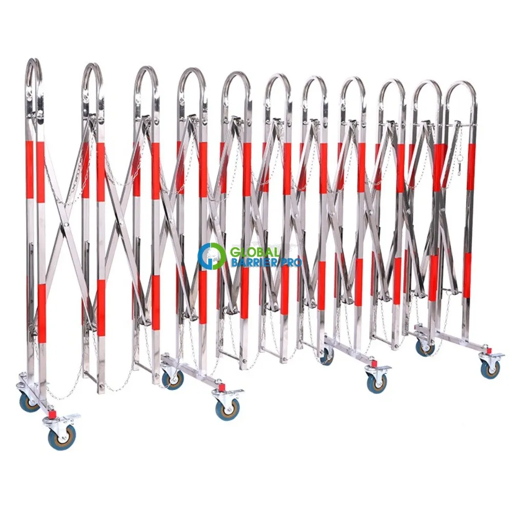 Hàng rào an toàn bảo trì nhà máy bằng inox đỏ trắng dài 2.5m x H1.2m Hàng rào an toàn bảo trì nhà máy bằng inox đỏ trắng dài 2.5m x H1.2m