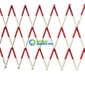 Rào chắn nhựa co giãn di động 1.2 x 2.5m màu đỏ trắng – Cảnh báo an toàn giao thông