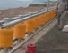 Dãy hộ lan bánh xoay chống lật xe đầu tiên ở Quy Nhơn - hình 3 dãy hộ lan lắp đặt