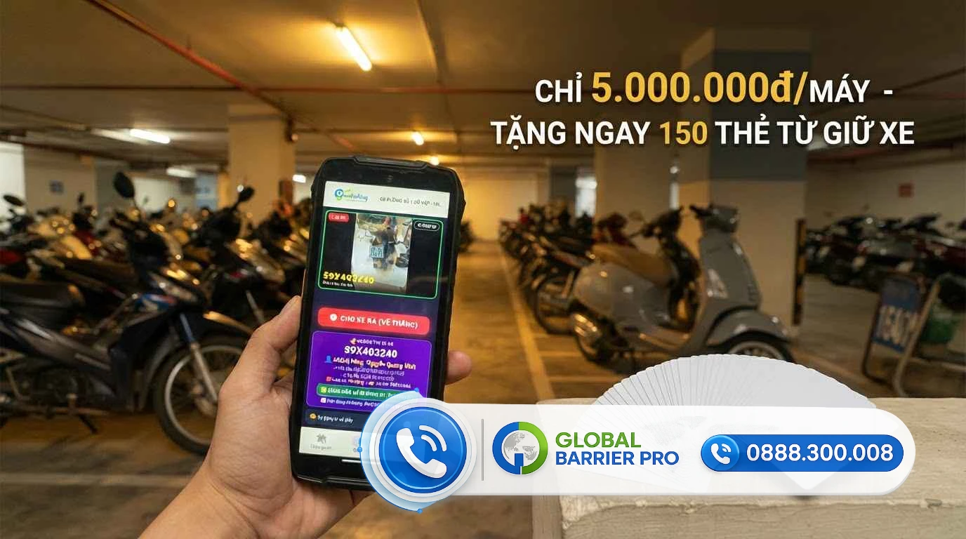 Máy giữ xe cầm tay GoParking - hình minh họa 4 Máy giữ xe cầm tay GoParking - hình minh họa 4